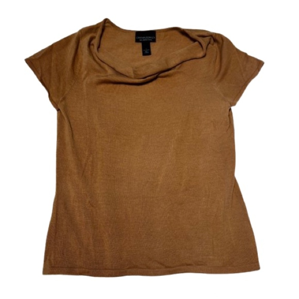 Cynthia Rowley Tan Cowl Neck Sweater